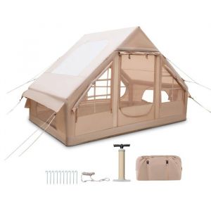 Tente gonflable familiale pour 4-6 personnes 300 x 210 x 200 cm montage rapide design