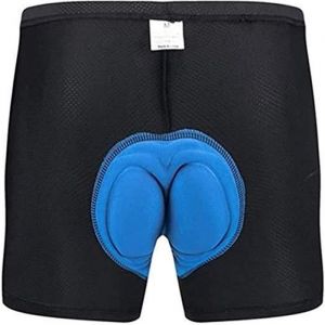 Short Cycliste Homme Vélo 3D Gel Rembourrés Calecon VTT Respirant Séchage Rapide Noir - Adulte