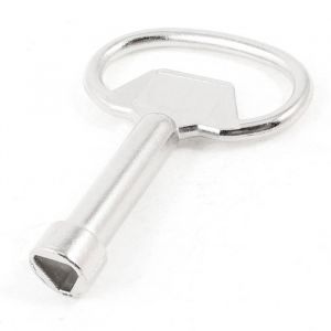 SOURCING MAP Tiroir Cabinet S&eacute;curit&eacute; 9&nbsp;x 8&nbsp;mm Triangle Cl&eacute; 68mm Longueur