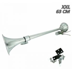 Klaxon dAir Compresseur Trompe 135dB Trompette Voiture Camion Bateau 12/24V