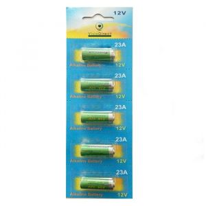 Lot de 5 Piles Alcaline type A23/23A compatibles LRV08/L1028/RVO8/MS21/MN21/E23A/K23A/V23GA/GP23A 12V - Visiodirect -