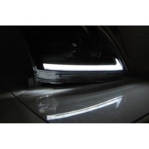 Paire feux phares Toyota Land Cruiser 120 03-09 TubeLight Led Noir