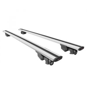 Compatible avec Renault Captur II 2019-2024 HOOK Barres de Toit Railing Porte-Bagages de voiture Avec verrouillable Alu - Gris