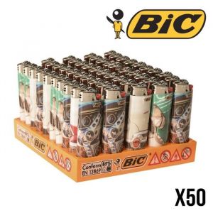 BRIQUETS BIC HAPPYDAYS X50 24 x 12 x 8 cm Jaune