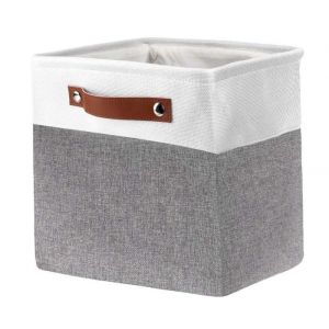 Bac de rangement cube de rangement en tissu 1 pièce 28 x 28 x 28 cm pliable avec poignées pour vêtements jouets outils armoire