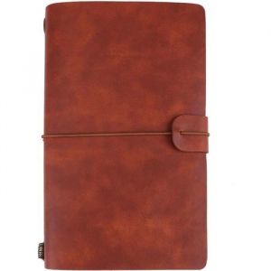 Carnet de notes - DQ France - Cuir PU - Rechargeable - Marron
