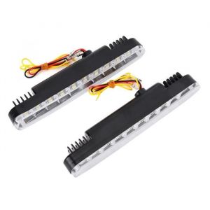 Feux De Jour &Agrave; Led 5050 30Led Double Couleurs Feux De Jour Drl Tournez La Lampe Universelle Pour Voiture