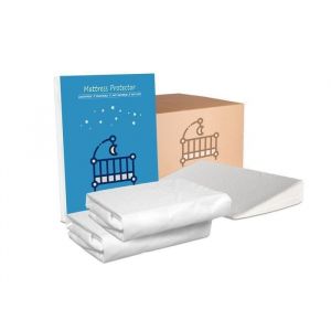 protège matelas bébé 60x120 cm ( 2 unité)+ plan incliné ( Limite les refluxRéduit les congestions nasales et les coliques )