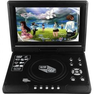 9.8 LCD Afficher Lecteur de DVD Lecteur de téléviseur portable  270 Ecran rotatif Avec lecteur de carte USB/SD