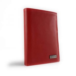 Portefeuille en Cuir - ELEPHANT DOR - S5906 - Rouge - 9 emplacements pour cartes - Syst&egrave;me Anti-piratage CB