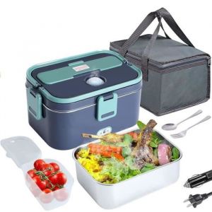 3 en 1 Lunch box isothermeBoîte Repas gamelle Chauffante18L Isotherme Boîte Repas Chauffante Electrique 220V 12V-24V