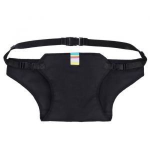 Ceinture de sécurité pour chaise portable pour bébé Chaise de salle à manger Ceinture de sécurité Chaise haute (Noir)