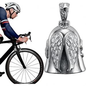 Porte-Bonheur Moto en Métal  Clochette Porte-Bonheur  Clochettes pour Motos  Cloche Moto Ange Gardien  Clochette Porte-Bonheur