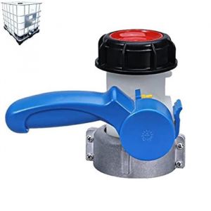 Vanne papillon - S60x6 - 2 pouces - PEHD - Écrou 70mm - Cuve IBC 1000 litres