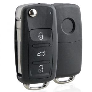 Coque de clé télécommande à 3 bouton pour Volkswagen Polo Sharan Tiguan Touran Up Jetta Golf MK6 Golf Break