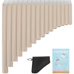 ARAMOX fl&ucirc;te de Pan 16 tuyaux Fl&ucirc;te de Pan 16 Pipes Cl&eacute; C avec Sac de Transport en Carton pour Enfants Adultes D&eacute;butants