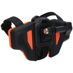 DILWE-Support de menton de casque de cam&eacute;ra TELESIN Sangle de Menton Universelle de Casque de Moto pour Cam&eacute;ra dAction Support-LAT