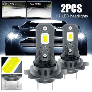 Ampoules LED H7 18000LM Phares LED de Voiture 120W 16 perles de lampe CSP  Ampoules LED  H7 pour Voiture