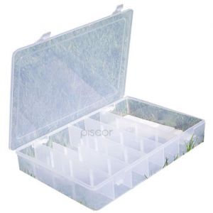 Lineaeffe Boîte Poly 5 32 x 22.5 x 5 cm Boîte de Pêche Rangement Accessoire Leurre Hameçon Compartiment Plastique