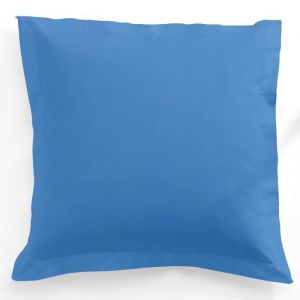 Taie doreiller - INTIMITY - Indigo - 60x60 cm - 100% coton - Uni