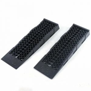 Ensemble de rampes daccès en 2 parties rampe de chargement extra plate en plastique 3T rampe de voiture rampe pliante