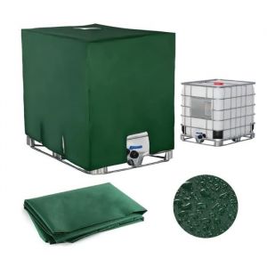 pour Cuve 1000L IBC Bâche de Réservoir deau Bâche  Protection Cuve IBC  Housse de Protection Cuve 116 x 100 x 120 cm Vert-yd