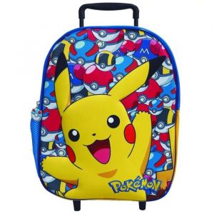Pokémon sac à dos à roulettes trolley maternelle cp 32cm cartable