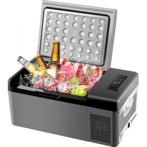 Congélateur de Voiture Portable-Duoku-15 L-Double Zone Camping-4 ℉ ~ 50 ℉-Réfrigérateur Congélateur 12 Volts
