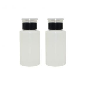 2 Pi&egrave;ces Distributeur Pompe Doseur - Set Flacon Pompe pour Liquides - Dissolvant Vernis &agrave; Ongles Dissolvant Manucure - 200ml