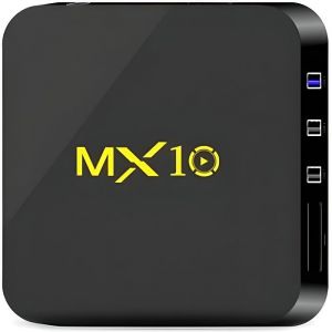 MX10 TV Box RK3328 Android 8.1 4 Go RAM 64 Go ROM 2.4G WiFi USB 3.0 100 Mbps Support 4K H.265 （Boutique:exchant）