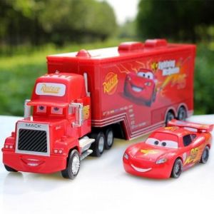 2 pi&egrave;ces Voitures Jouet Pixar Cars # 95 McQueen Et Mack Truck Model