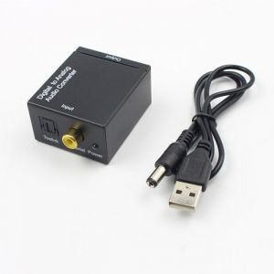 Convertisseur audio numrique optique SPDIF vers RCA format compact 2 canaux Label