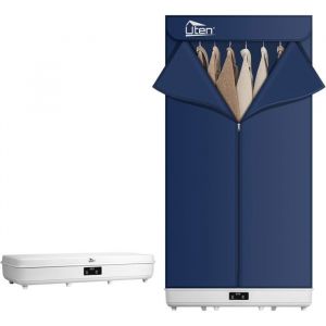UTEN 1500W Séche à Linge étendoir PortableSéchoir étendoir à Linge électrique avec étui De RangementMinuterie et Télécommande