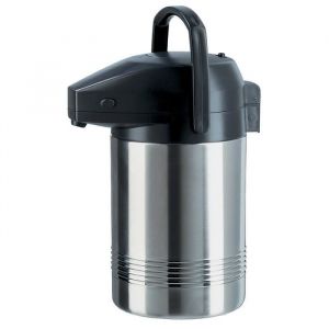 Pichet isotherme &agrave; pompe en inox - 3L