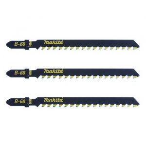Lot de 3 Lames de scie sauteuse MAKITA B-06890 pour epoxy plaque de pl&acirc;tre fibrociment et MDF