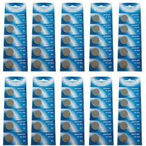 EUNICELL - Lot de 50 x piles bouton lithium cr2032 - 3v