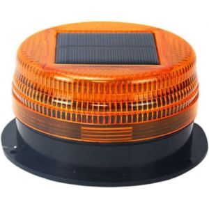 Gyrophare dAvertissement LED Solaire Sans Fil - Lampe Rechargeable Magnétique - Pour Voiture Multicolore GYROPHARE