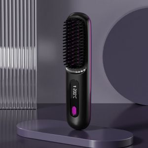 Lisseur &agrave; cheveux - Lisseur &agrave; cheveux sans fil -Lisseur 2026 - Lisseur de voyage - Lisseur portable - Brosse lissante-Lisseur sans