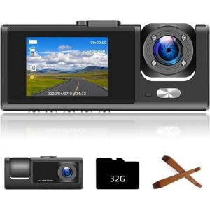 Double Lentille Dashcam Voiture Avant Et Arrière Full Hd 1080P Caméra Embarquée Voiture Grand Angle 150° Écran 2 PoucesEnre[X270]