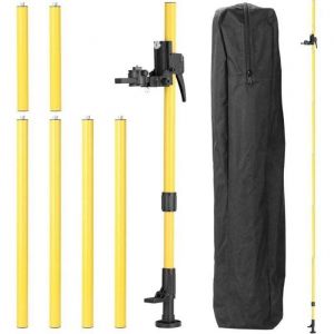 Tr&eacute;pied de niveau laser Max 42 m de hauteur r&eacute;glable Barre de support t&eacute;lescopique Support de poteau t&eacute;lescopique 1/4 Filetage