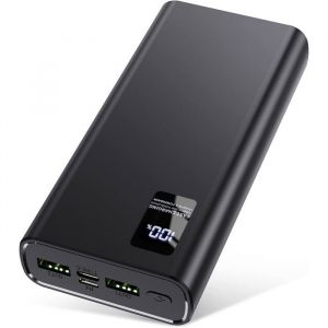 FLEUVE-Power Bank pour t&eacute;l&eacute;phone-Batterie Externe 24000mAh 5A Charge Rapide USB-C Compatible iPhone 14/13/12 Samsung Xiaomi