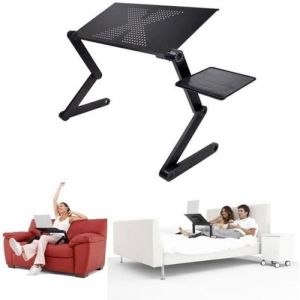 Support PC Table Ordinateur Portable Tablette Table de Lit Pliable radiation