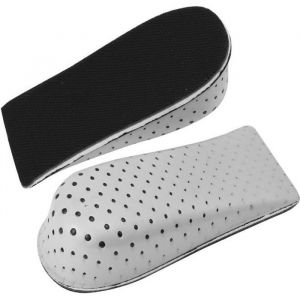 2x Semelles Talonnette Hauteur Grandissante Chaussures Coussin Mémoire Mousse 4.3cm Noir
