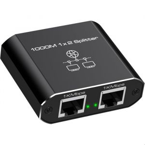 Switch RJ45 2 Ports 1000Mbps Network LAN Switch 2 Ports RJ45 1 to 2 Gigabit Network Splitter Switch Ethernet pour Ordinateurs