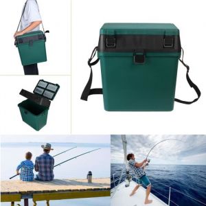 AVANC Boîte de Pêche Caisse rangement Équipement Siège bandoulière Côté Plateau Bateau Plastique