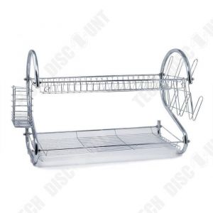 &Eacute;GOUTTOIR &Agrave; VAISSELLE - TD&reg; - INOX - 43x25x37cm - Porte couverts - Accessoire de cuisine