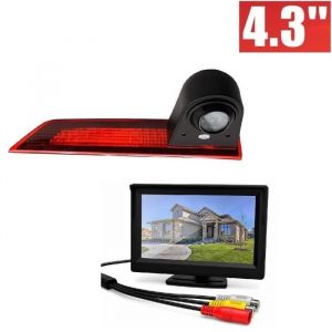 RUMOCOVO Caméra de Recul avec feu stop + moniteur 4.3 pouces pour FORD Transit Custom V362 2012 – 2019 caméra de recul