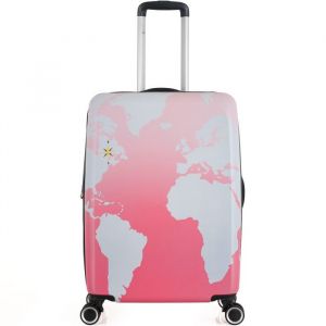 Lot de 3 valises Extensible Polycarbonate - LYS Paris 380/3 - Rose