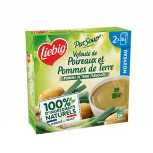 Velout&eacute; Poireaux Pommes de Terre LIEBIG 2 x 30cl soit 60cl/Boite 4 bo&icirc;tes