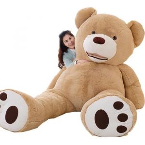 Peluche Géant Nounours 200cm - Bananair - Marron - Enfant - Peluche géante nounours
